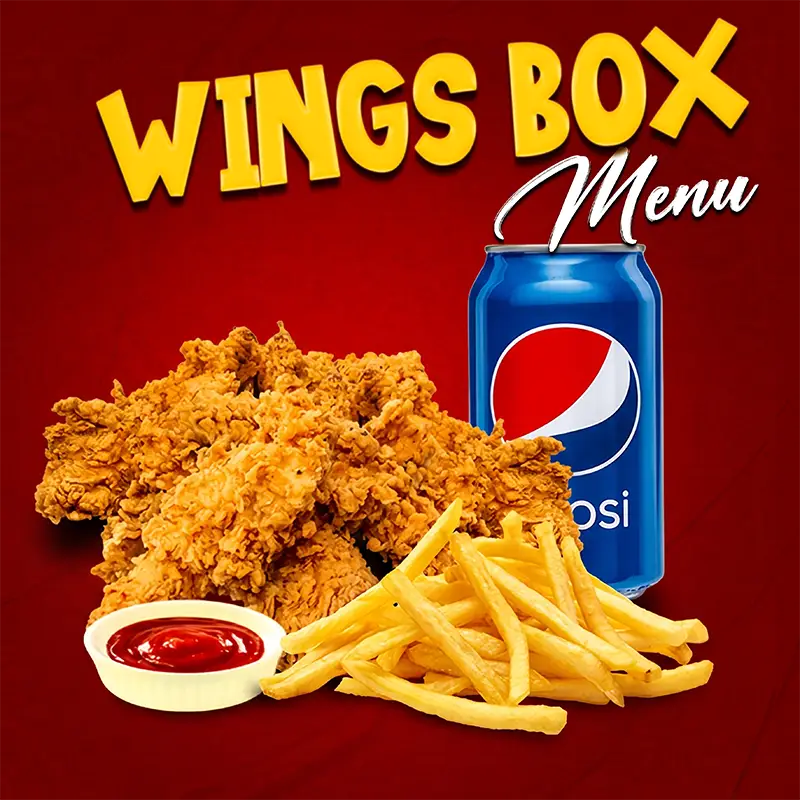 Wings Box Menu