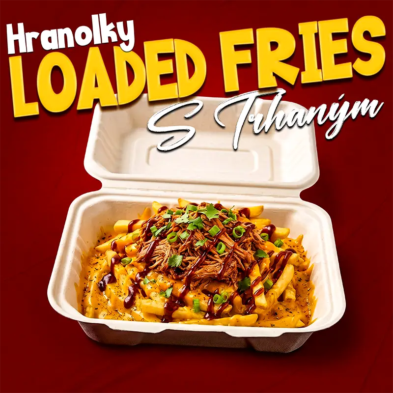 Loaded Fries s trhaným masem